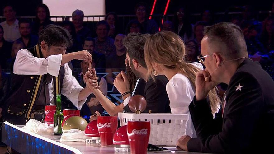 Keiichi Iwasaki en la segunda semifinal de 'Got Talent'