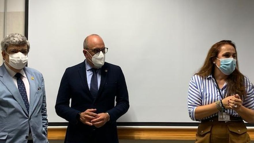 Javier Aranceta, José Luis Trenzado y Vanessa Santana