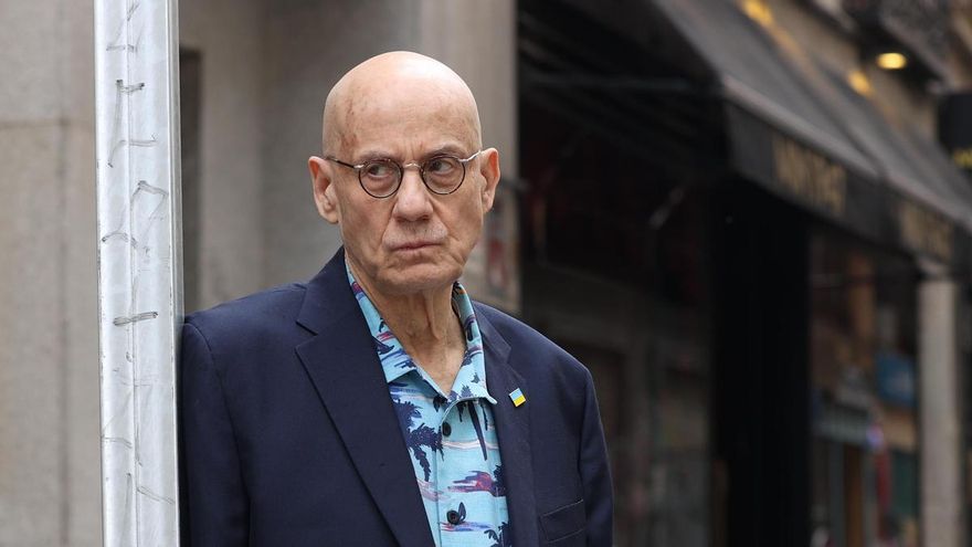 El escritor estadounidense James Ellroy en Madrid.