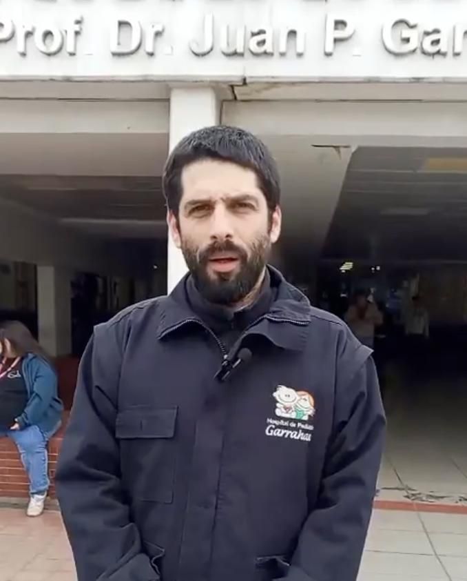 Alejandro Lipco, médico y delegado del Hospital Garrahan