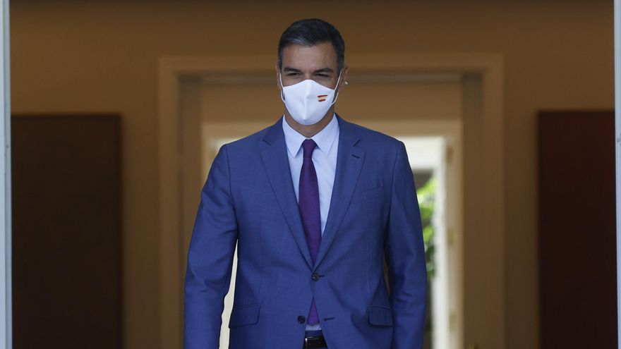 El presidente del Gobierno, Pedro Sánchez, en el Palacio de la Moncloa. EFE/Juan Carlos Hidalgo