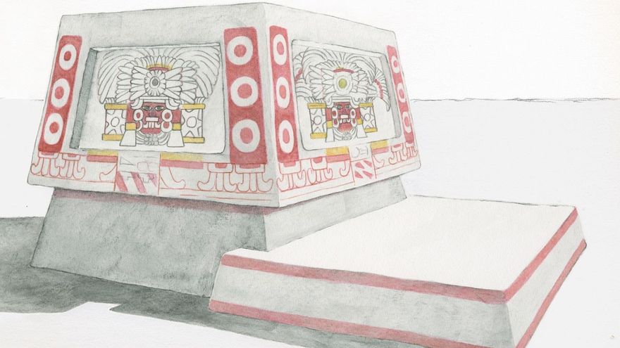 Desentierran un majestuoso altar pintado que confirma la interacción entre la cultura maya y teotihuacana