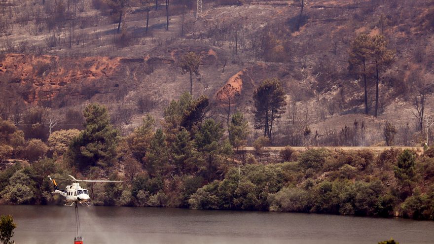 Los incendios de O Courel y Valdeorras ya son los que más hectáreas han quemado en Galicia desde que existen registros