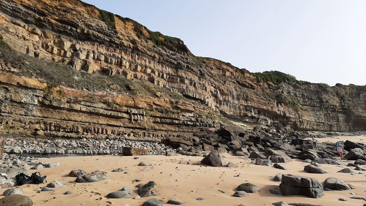 Capa sedimentaria en Portugal