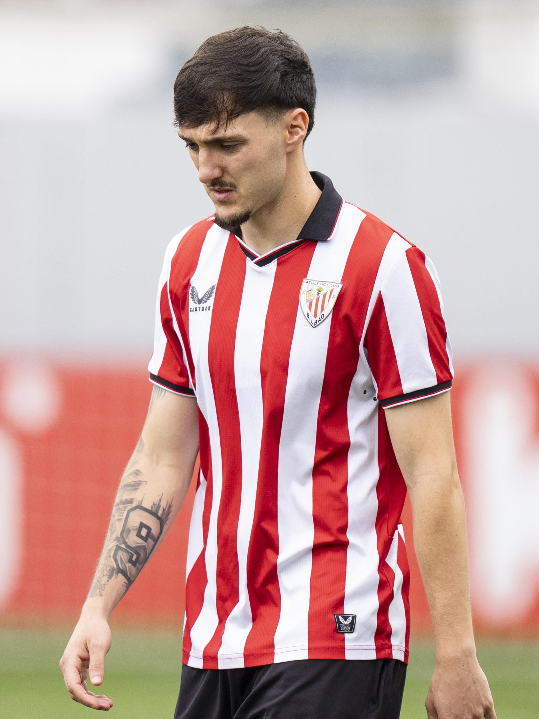 Ibai Sanz, durante un partido con el Bilbao Athletic