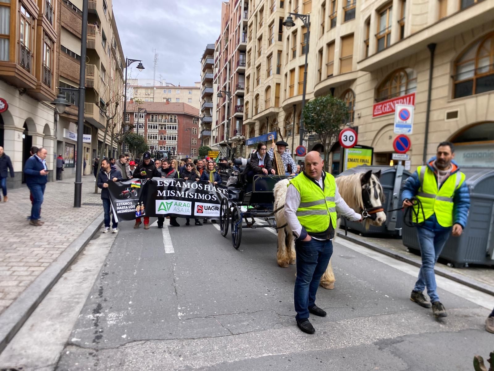 Tractorada en Logroño: "El campo ya no puede más"