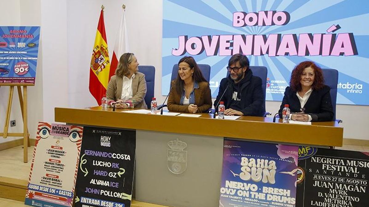 Mil personas de entre 14 a 30 años podrán optar al bono 'Jovenmanía' para cuatro festivales de música por 90 euros