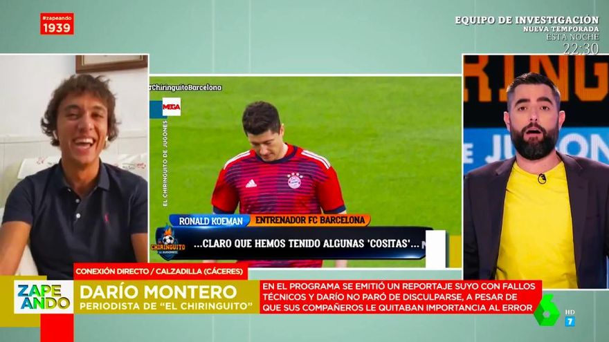 'Zapeando' intenta arreglar el fallo "lamentable" del redactor de 'El Chiringuito': "¡Al final me voy a alegrar de que te echen!"
