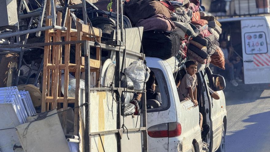 El Gobierno de Gaza estima en un millón los desplazados en el sur de la franja palestina