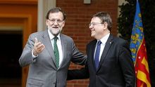 Mariano Rajoy y Ximo Puig, en La Moncloa