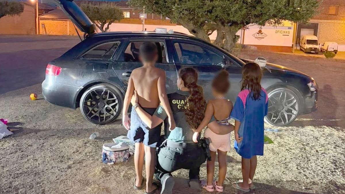 Niños rescatados en Lardero