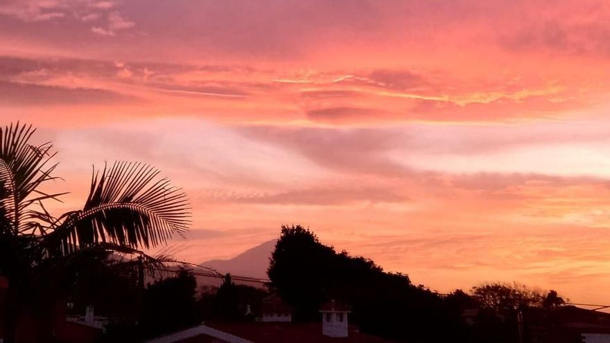 Atardecer en Tenerife, captado desde Guamasa
