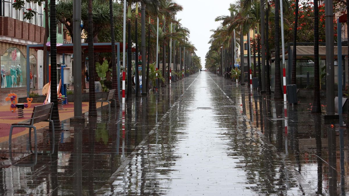 La Aemet anuncia lluvia, viento fuerte y descenso de temperaturas este jueves en Canarias