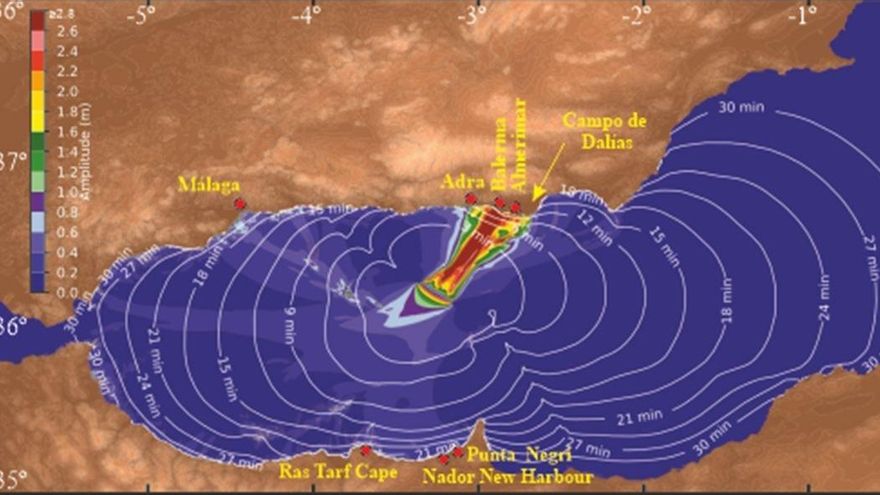 La falla de Averroes del Mar de Alborán podría generar tsunamis