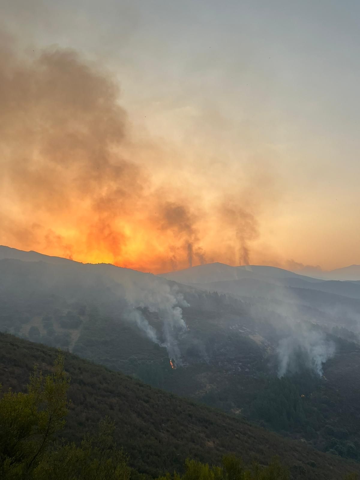 Incendio en Yeres. / ILEÓN