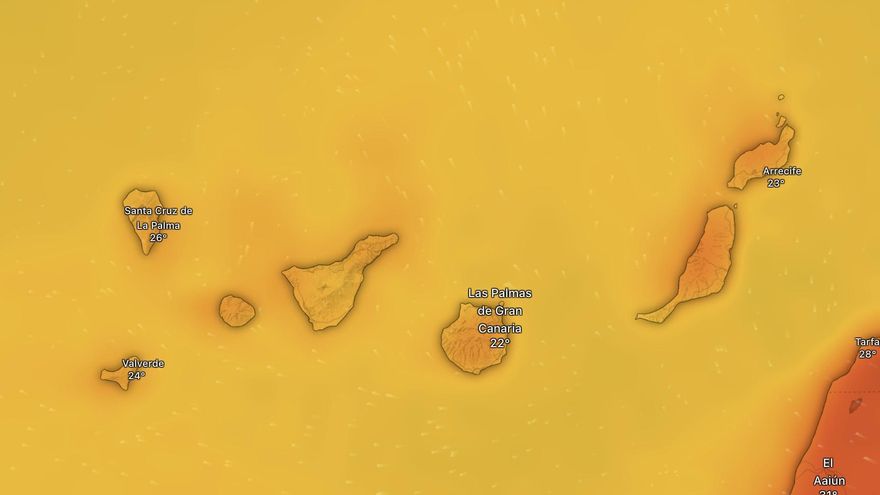 Canarias, a 30 grados en pleno febrero