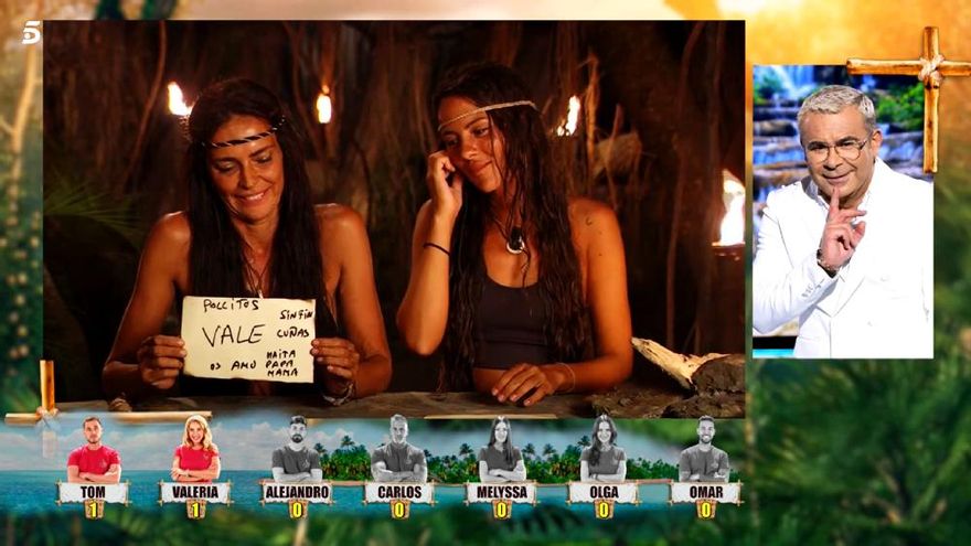 Jorge Javier intentó volver a sacar el 'tema' en 'Supervivientes' con pregunta a Olga Moreno: "¿Qué pone, Rociíto?"