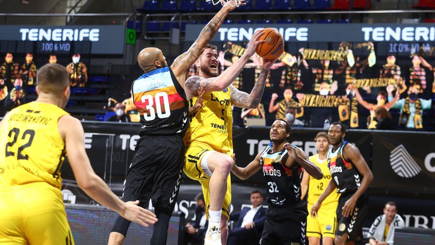 El Lenovo Tenerife termina primero de grupo al derrotar al  Hereda San Pablo Burgos