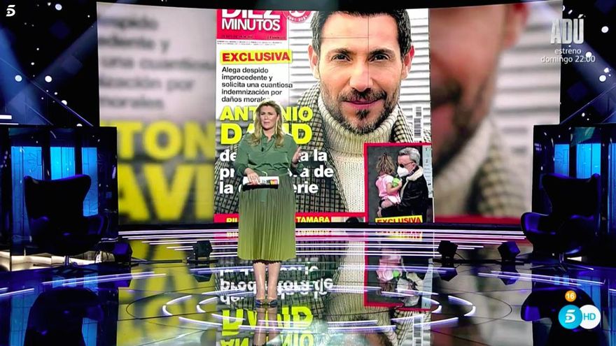 Carlota Corredera, sobre la denuncia de Antonio David a La Fábrica de la Tele: "Es curioso que no demande a Rocío Carrasco"