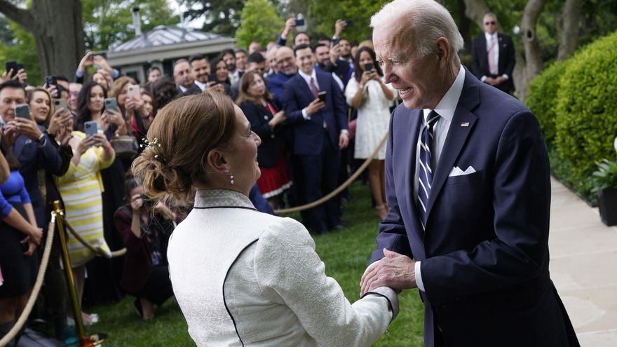 Biden celebra el Cinco de Mayo con la esposa de López Obrador como invitada