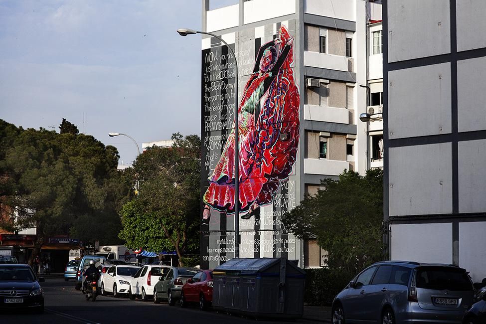 Proyecto Arte para todos, en el Polígono Sur de Sevilla.