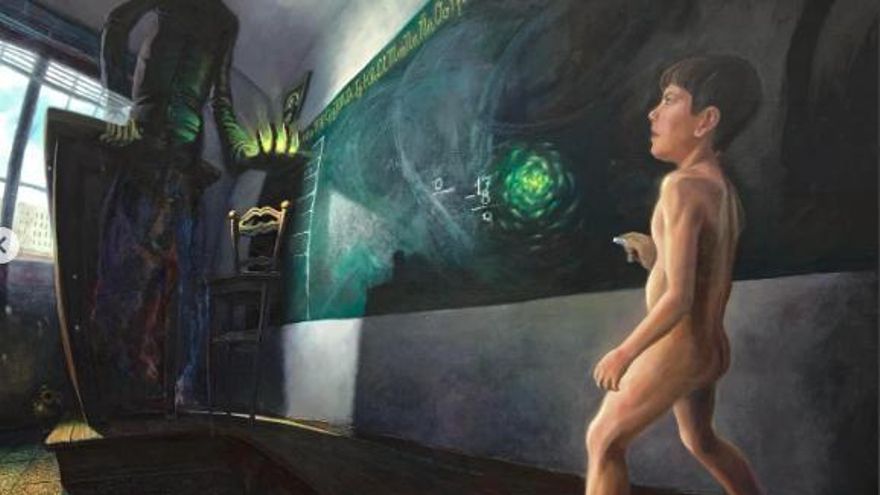 Censura en la biblioteca pública de Logroño: retiran durante 24 horas un cuadro que representa los abusos en la Iglesia