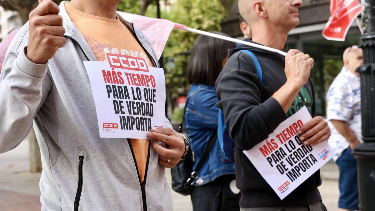 Cientos de sindicalistas se movilizan en Valladolid