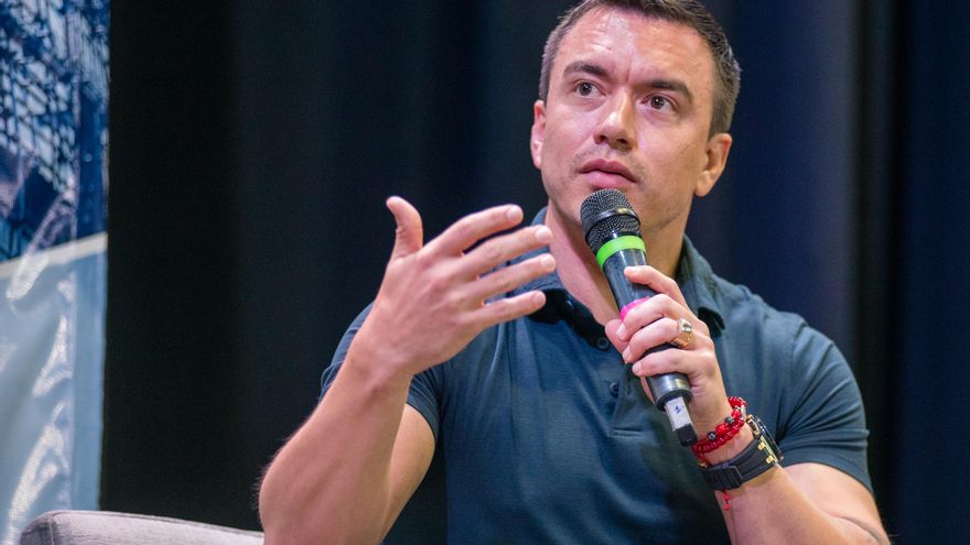 Noboa prohíbe el uso de recursos públicos para financiar "milicias urbanas" en Ecuador