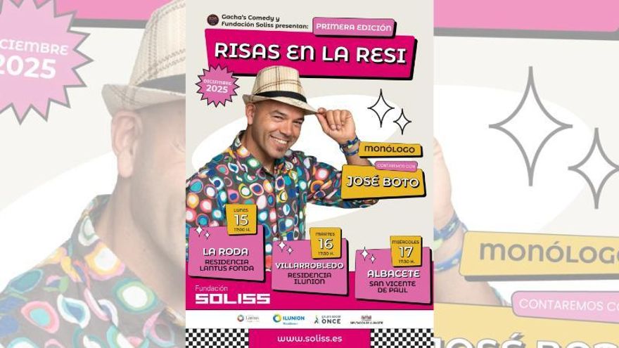 'Risas en la resi': La provincia de Albacete acogerá un ciclo de humor para residencias de ancianos