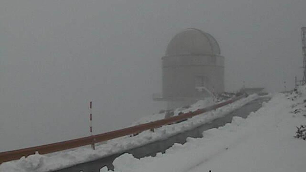 Probable nieve en las cumbres y lluvias acompañadas de tormenta y granizo  este sábado en La Palma