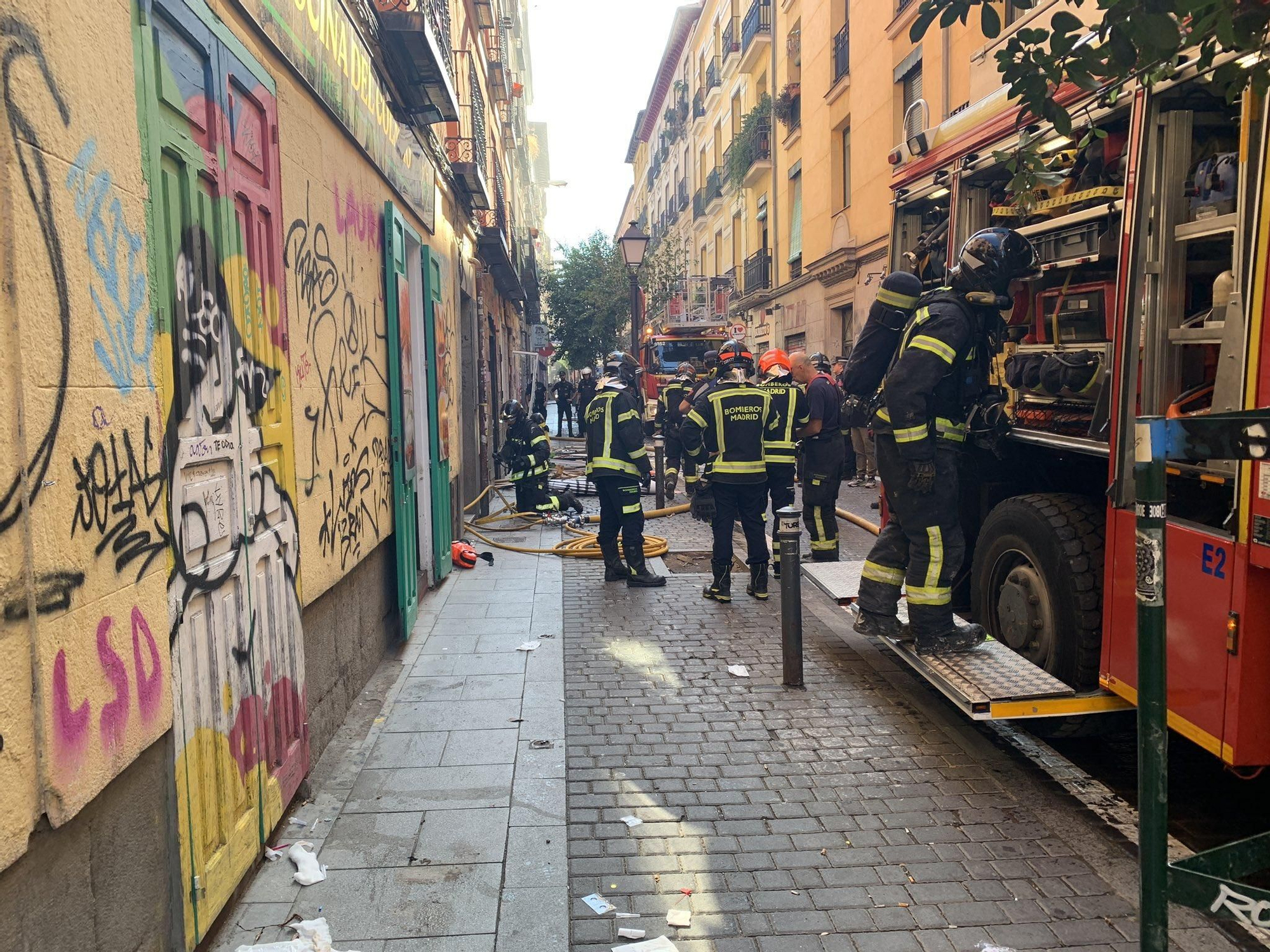 Las imágenes de la explosión de gas en Malasaña