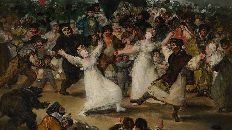 Fragmento del cuadro de Goya El entierro de la sardina.jpg