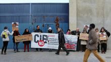 Una de las protestas de la plataforma CIEsNO en Zapadores