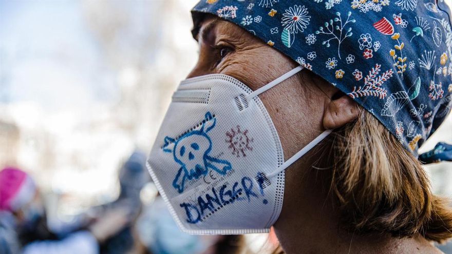 EuropaPress 5054900 sanitaria mascarilla manifestacion reclamar mejoras primer nivel