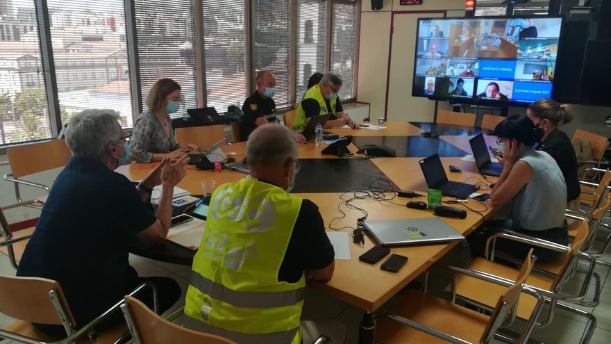 Reunión del Comité Director del PEVOLCA de esta mañana