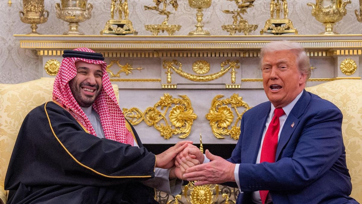 El príncipe Mohammed bin Salman con el presidente Donald Trump en la Casa Blanca, en noviembre de 2025.