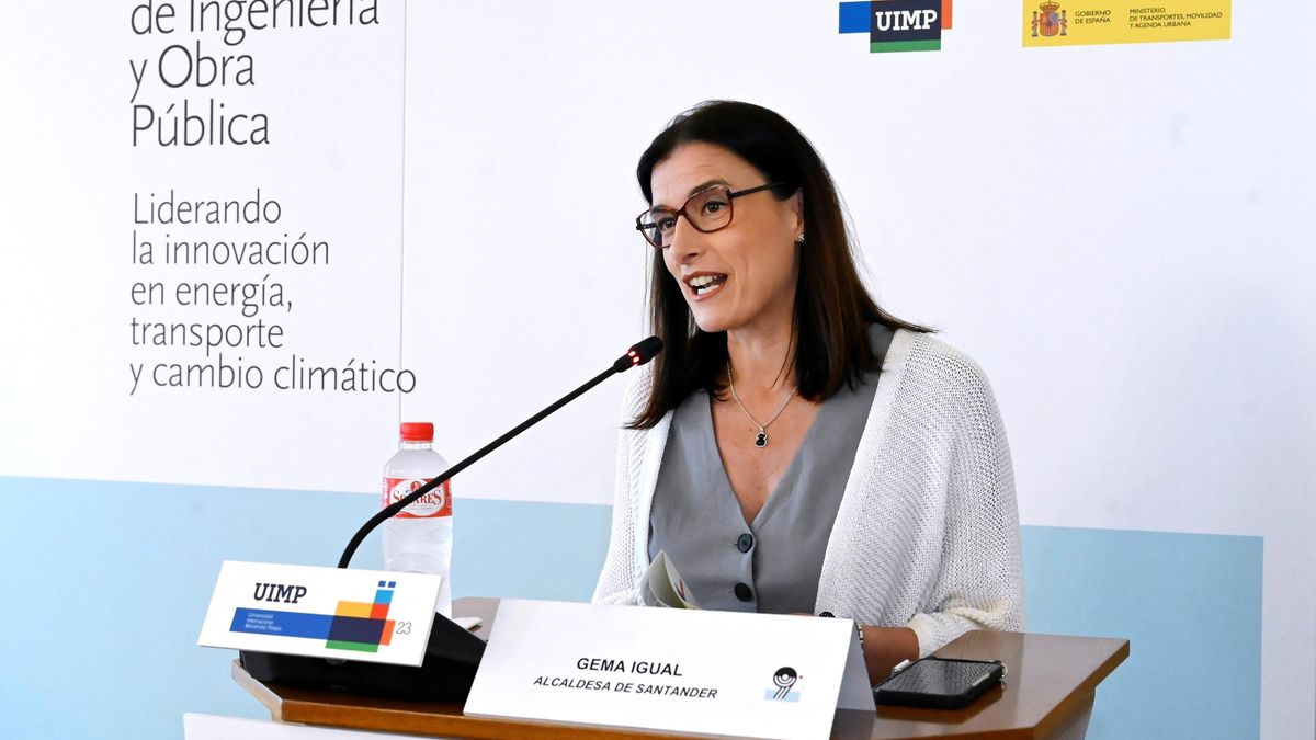 La alcaldesa de Santander, Gema Igual, en el IX Foro Global de Ingeniería y Obra Pública en la UIMP