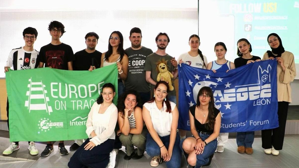 Los miembros de la AEGEE León en Aquisgrán.