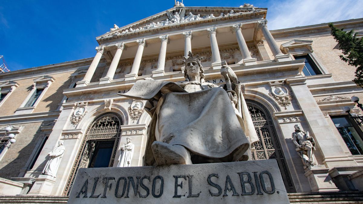 Fachada del edificio de la Biblioteca Nacional de España