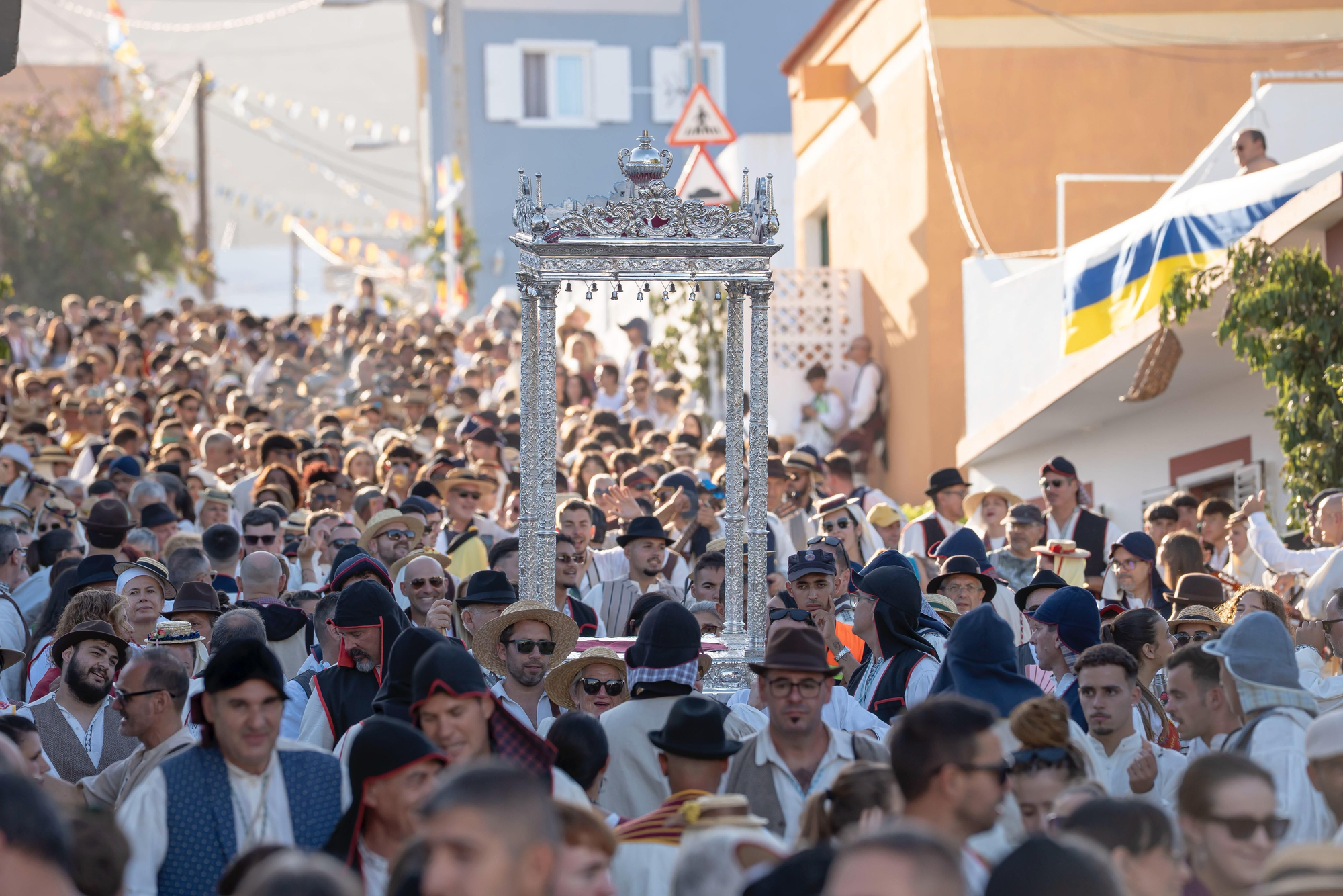 Romería de  la Bajada del Trono de las fiestas Lustrales  este domingo. AYUNTAMIENTO DE SANTA CRUZ DE LA PALMA