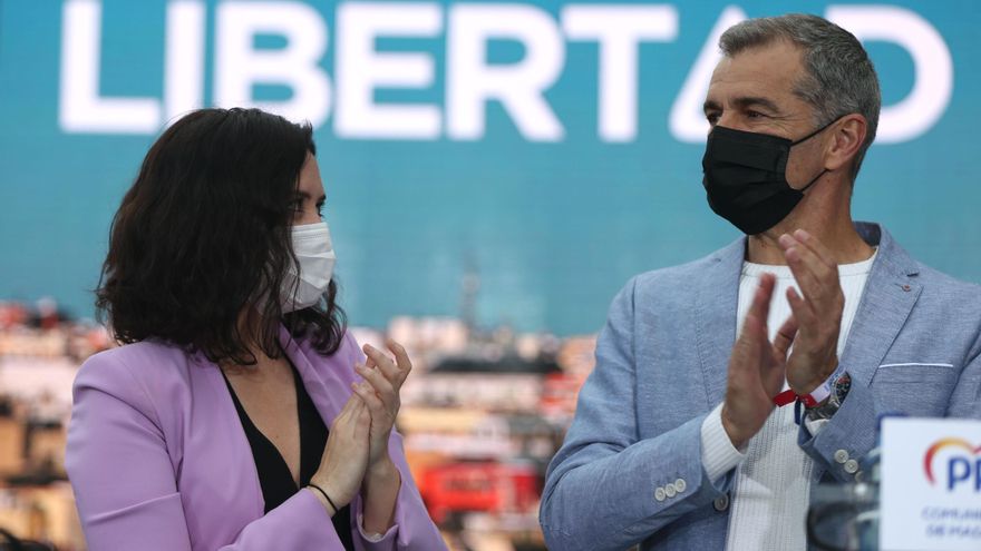 Archivo - Isabel Díaz Ayuso y el exportavoz de Ciudadanos en las Cortes Valencianas, Toni Cantó