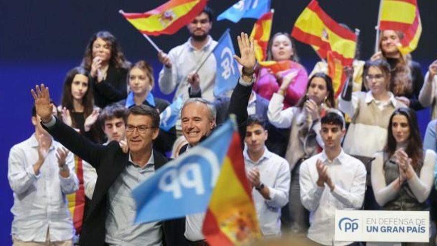 Un año de Azcón al frente del PP en Aragón: un candidato autonómico impuesto por Feijóo y enfrentado al PAR
