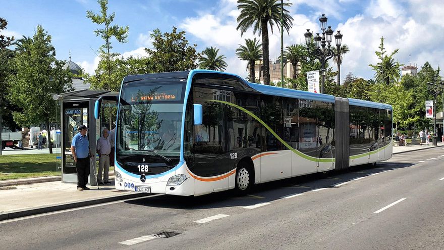 Autobús urbano de Santander.