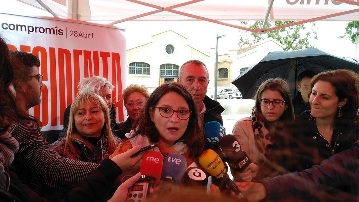 Oltra (Compromís) insiste en que el Botànic II "es la única opción" y ve "buenas expectativas" para el 26M