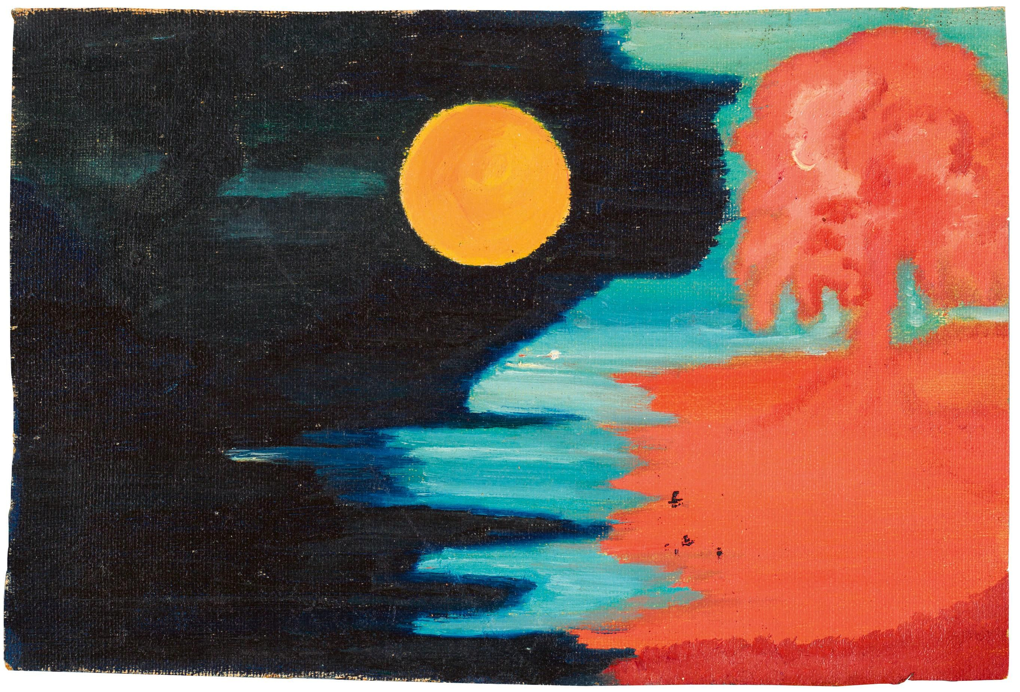 Sin título [Paisaje ribereño nocturno], 1908-1919 de Else Blankenhorn
