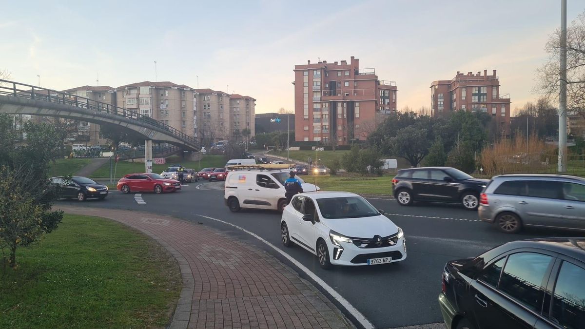 Tráfico en la zona de la S-20