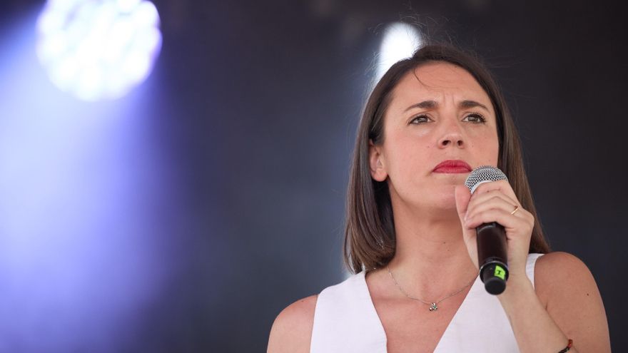 Archivo - La exministra de Igualdad y número dos de Podemos, Irene Montero, en el Auditorio Trece Rosas, a 25 de mayo de 2024, en Madrid