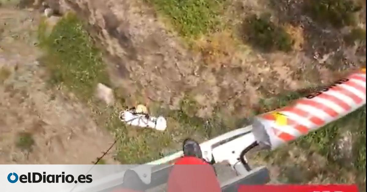 Un helicóptero rescata a una joven herida cuando realizaba un sendero en Anaga