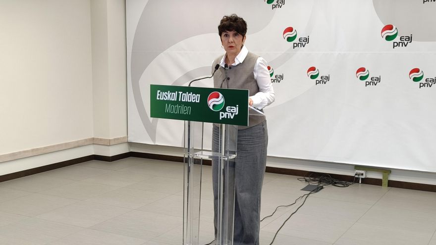 La portavoz del Grupo vasco en el Congreso, Maribel Vaquero