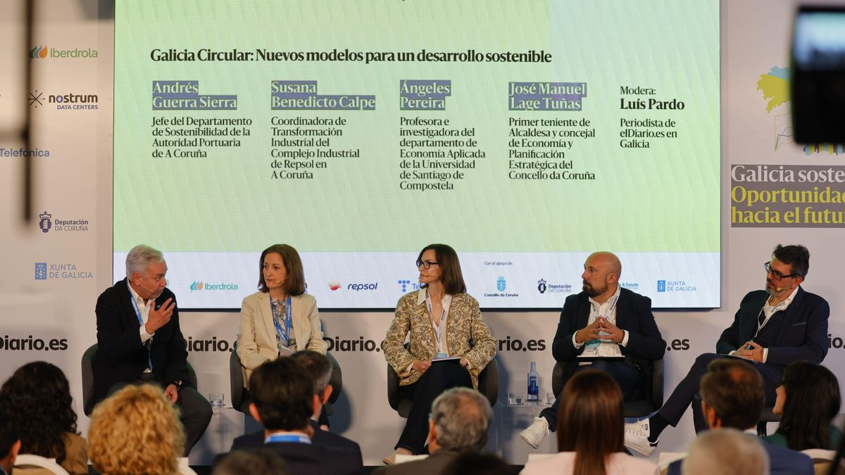 Debate sobre economía circular en la jornada 'Galicia sostenible' organizada por elDiario.es en A Coruña